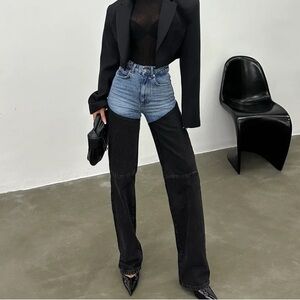 Two-Tone Women's Jeans